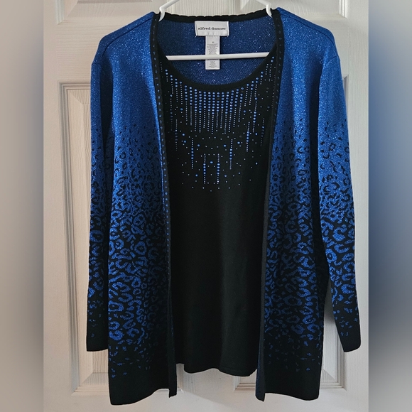 Alfred Dunner 2-In-1 Sweater Set Top - Picture 1 of 3